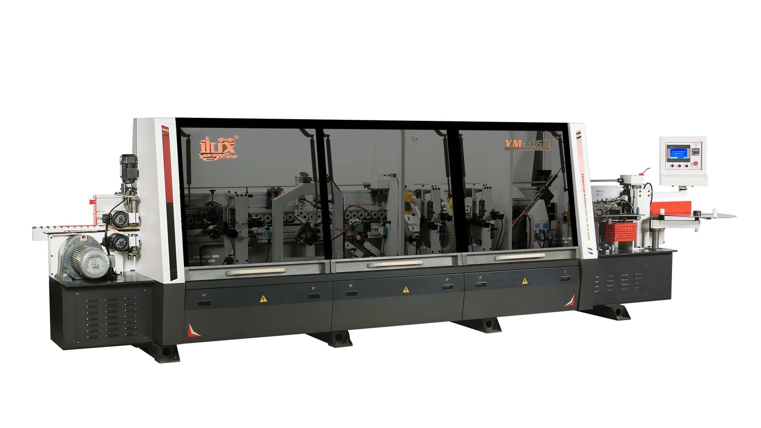 YM-468 / YM-468J Pre-Milling and Corner-Trim Edge Banding Machine