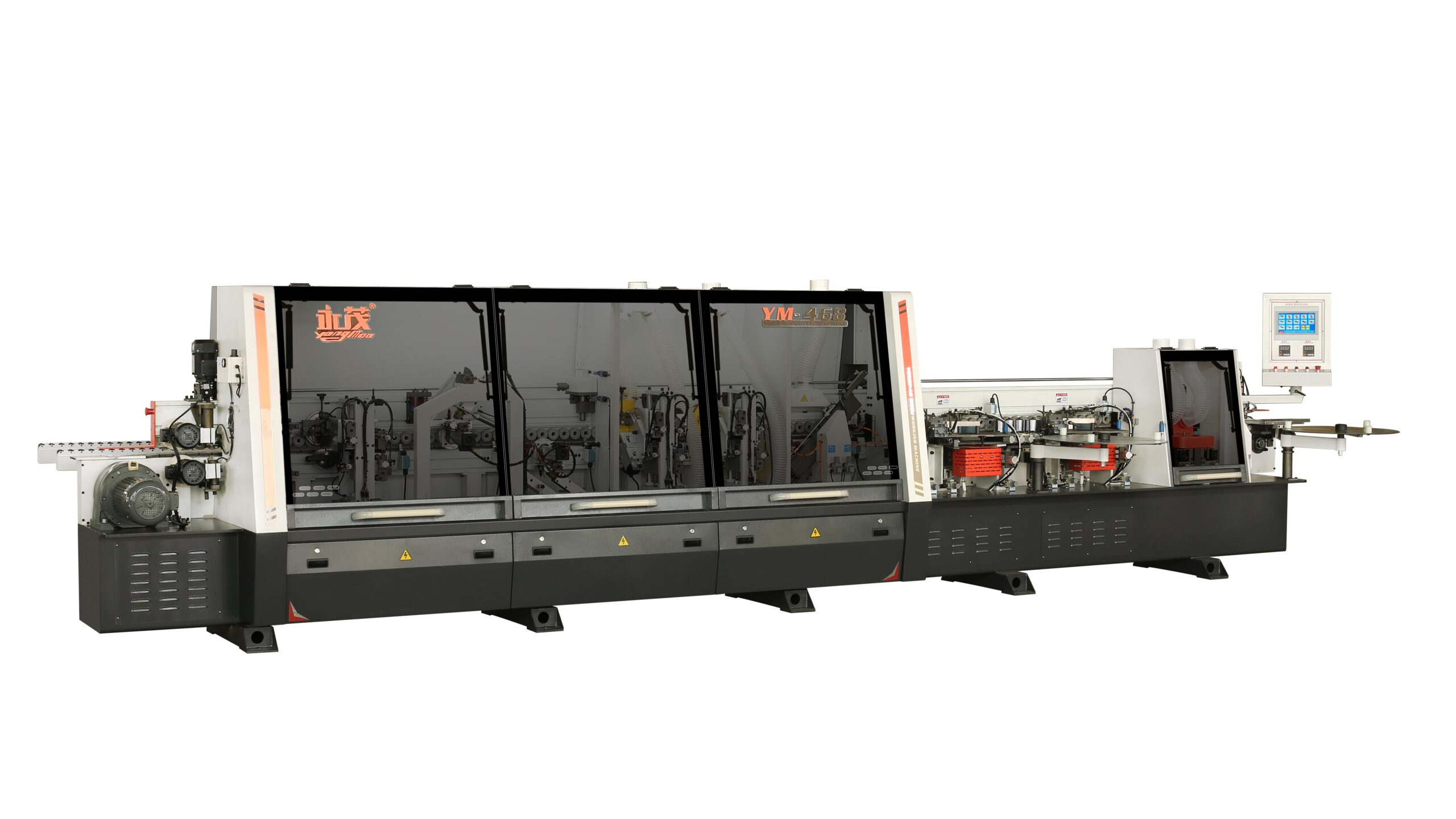 YM-465D / YM-468JD PUR and Double Glue Pot Edge Banding Machine